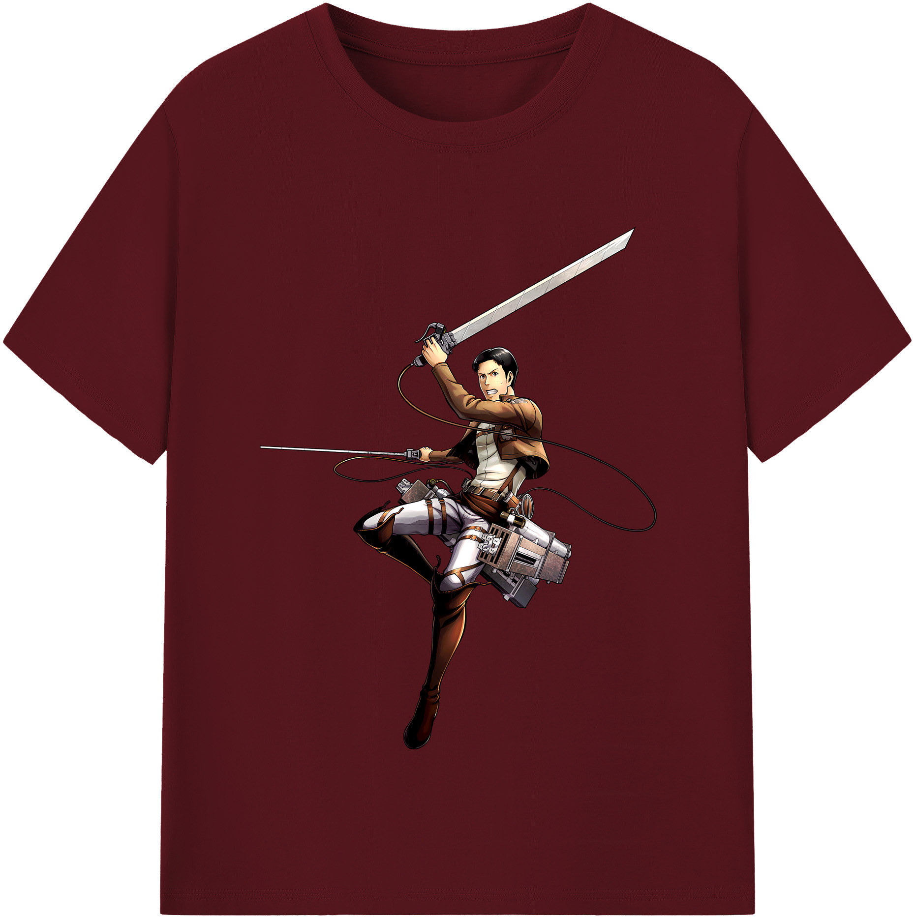 （画像用） 進撃の巨人 Attack on Titan 綿100％半袖Tシャツ（フロントプリント）
